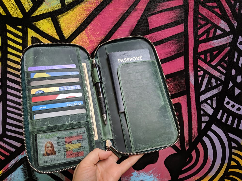 Travel Giveaway: Win a Zippered Leather Travel Wallet!