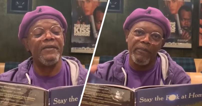 Samuel L. Jackson Reads Bedtime Story Called Stay The F*ck At Home