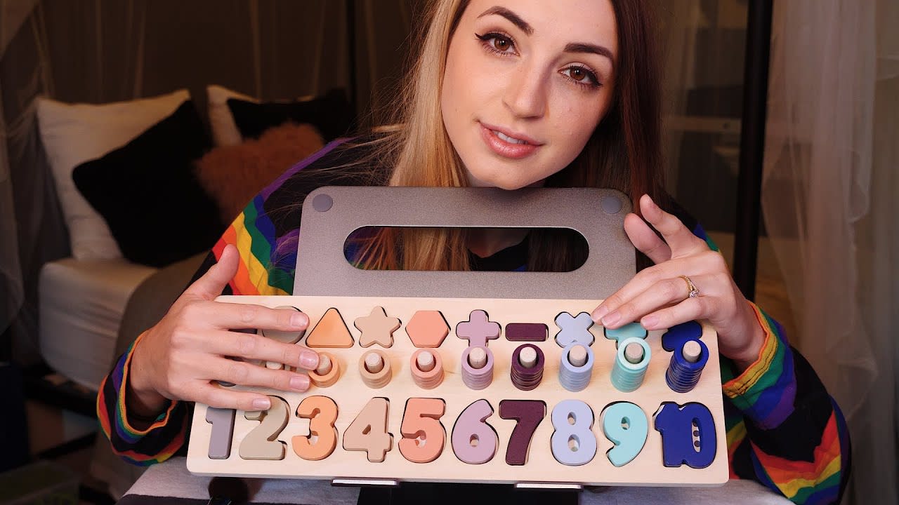 (Gibi ASMR) Soothing Wooden Puzzle for ASMR 🧩 | Tapping, Tracing, Explaining [intentional] [Tapping] [Tracing]