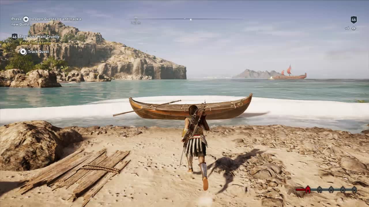 [Assassin‘s creed odyssey] installed the boat Physics Boss.