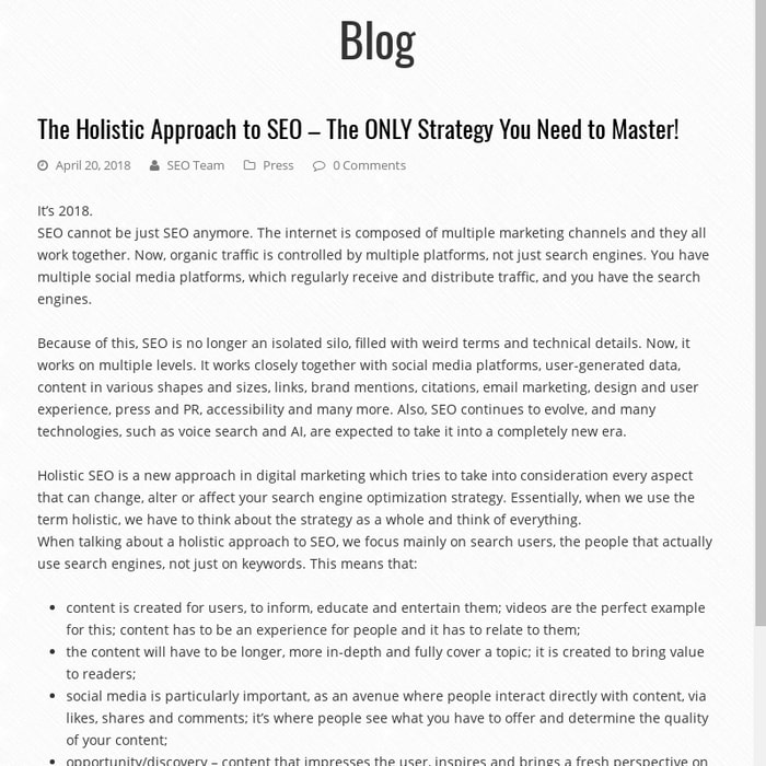 The Holistic Approach to SEO - The ONLY Strategy You Need to Master!