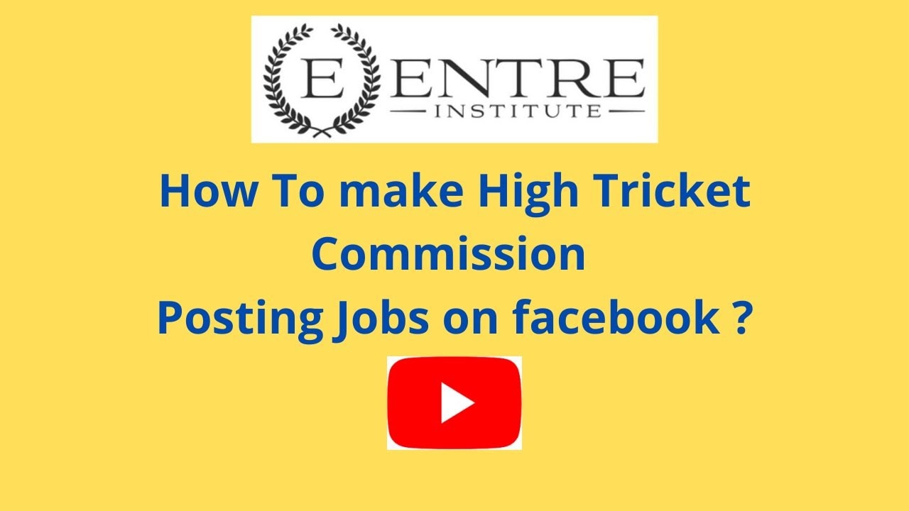 How To make High Tricket Commission Posting Jobs on facebook ? Step By Step tutorial