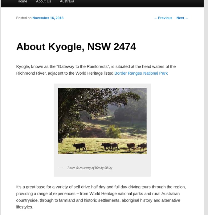 About Kyogle, NSW 2474