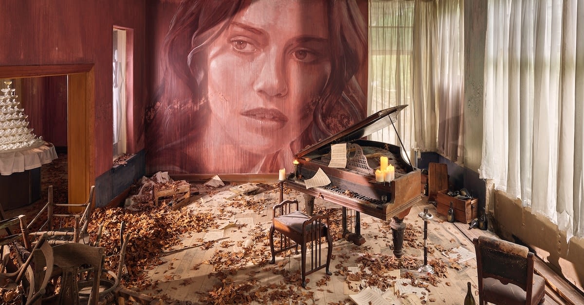Street Artist Spends Entire Year Turning Abandoned Mansion into Immersive Art Installation