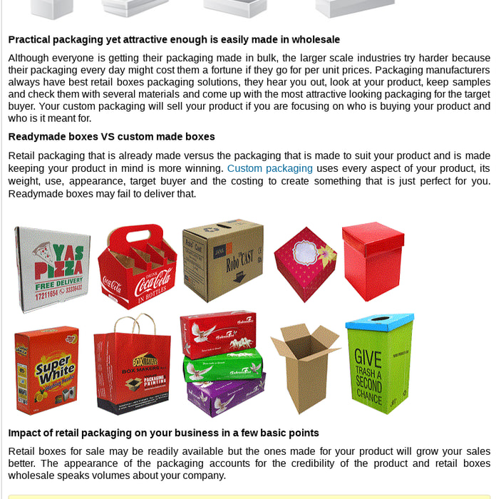 A Guide to Growing Your Retail Business with Retail Packaging by James F.