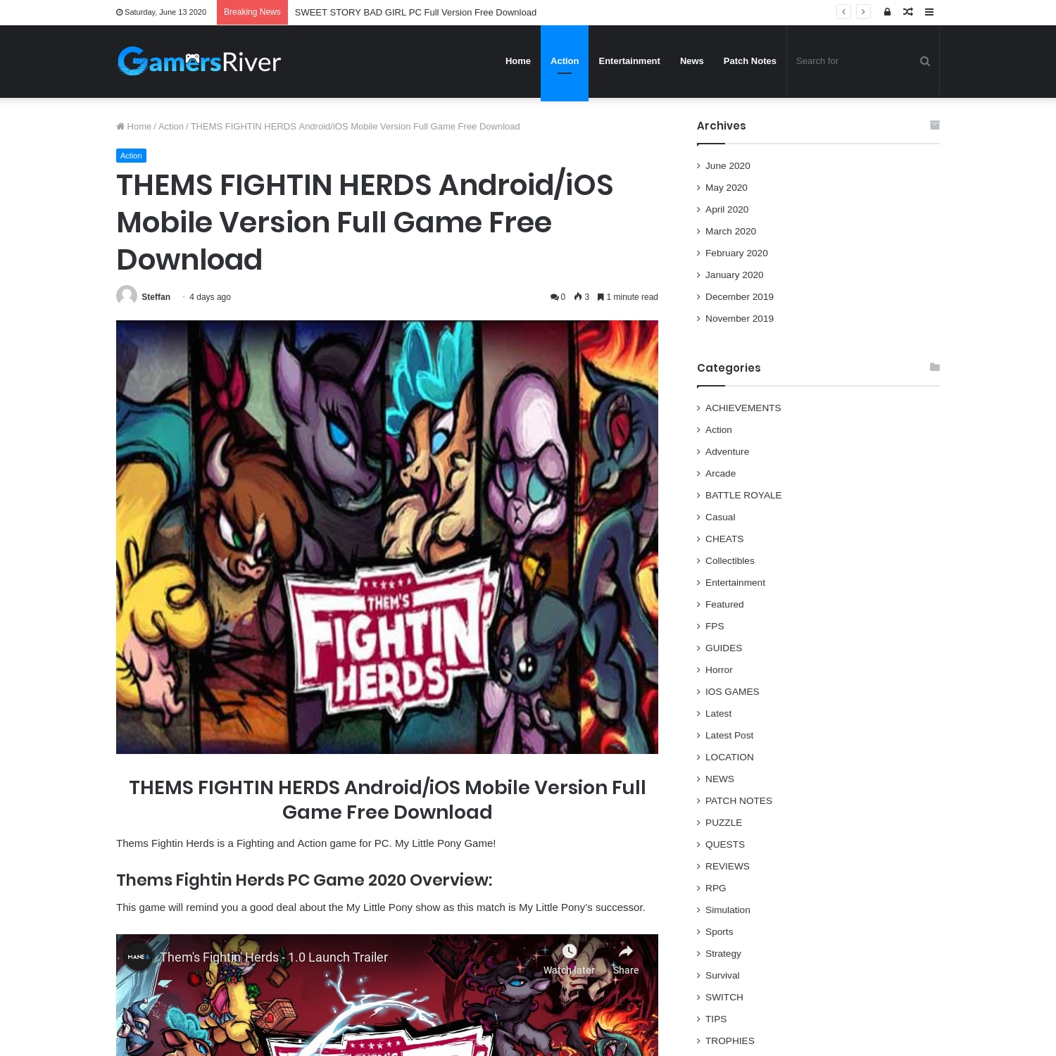 THEMS FIGHTIN HERDS Android/iOS Mobile Version Full Game Free Download
