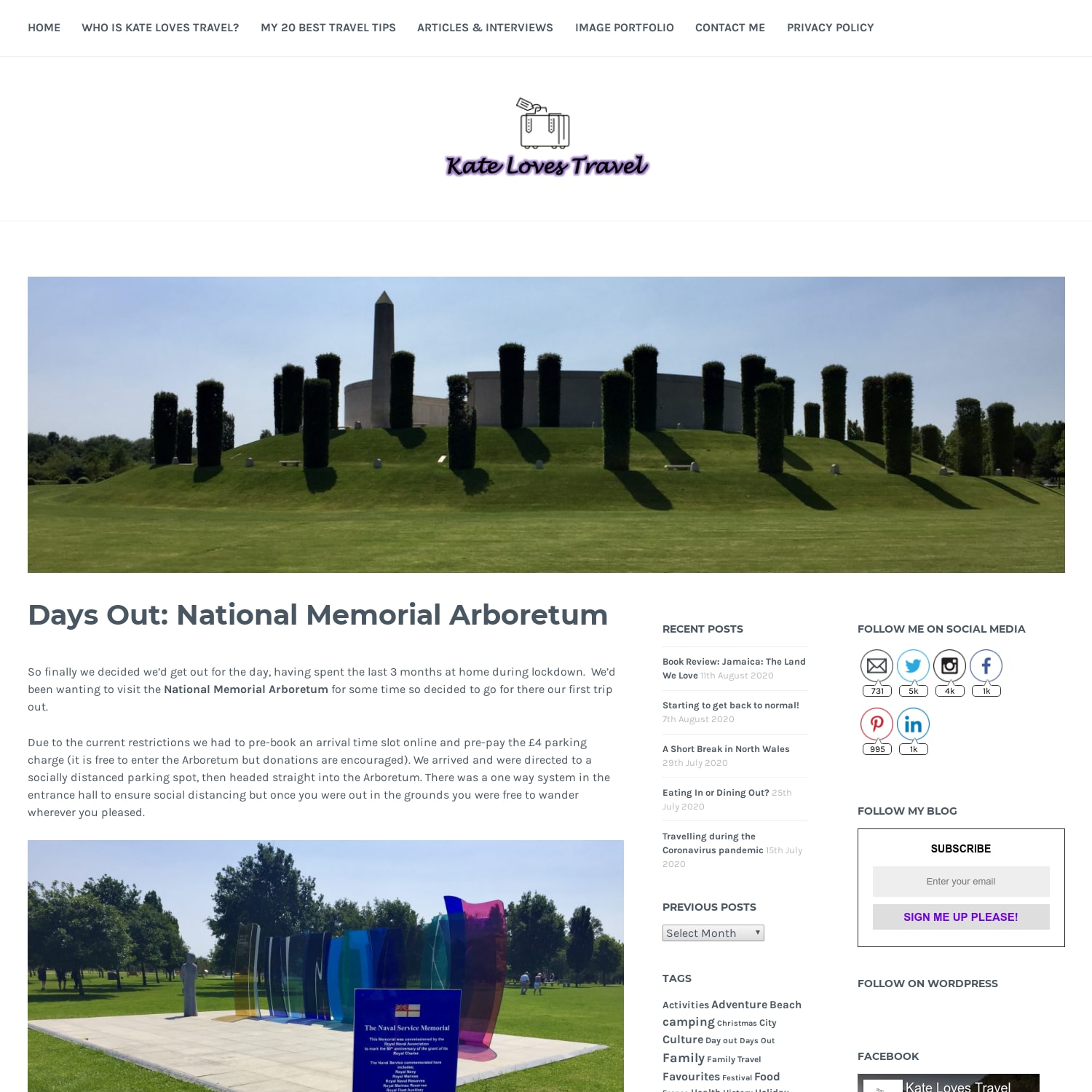 Days Out: National Memorial Arboretum