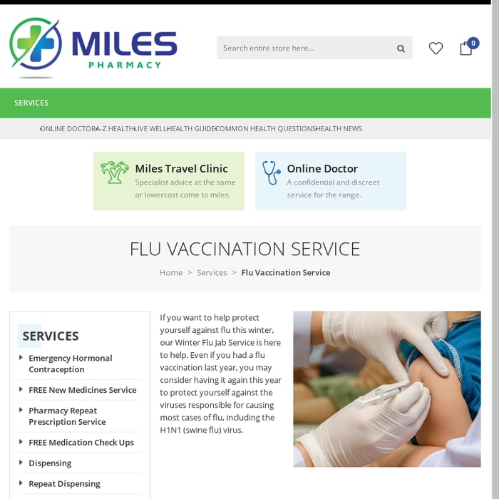 Buy Flu Vaccination Service Products Online