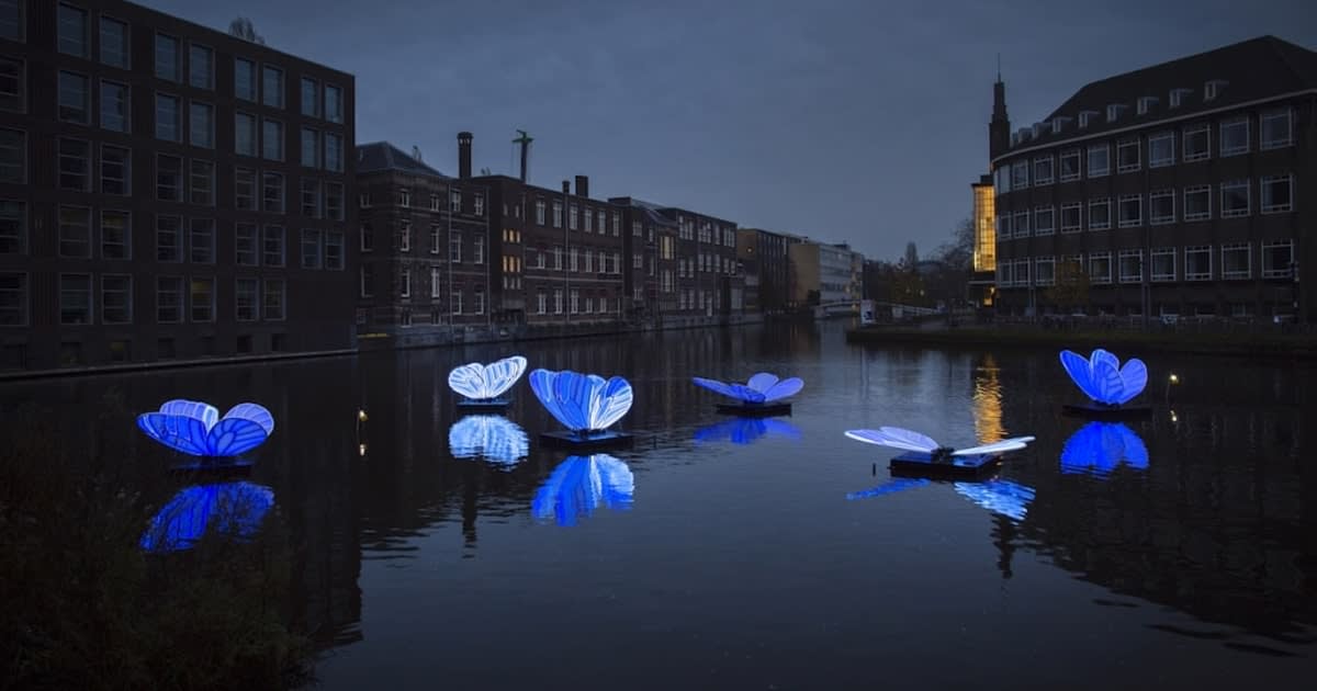 8th Annual Amsterdam Light Festival Brightens the City at Night with Illuminating Sculptures