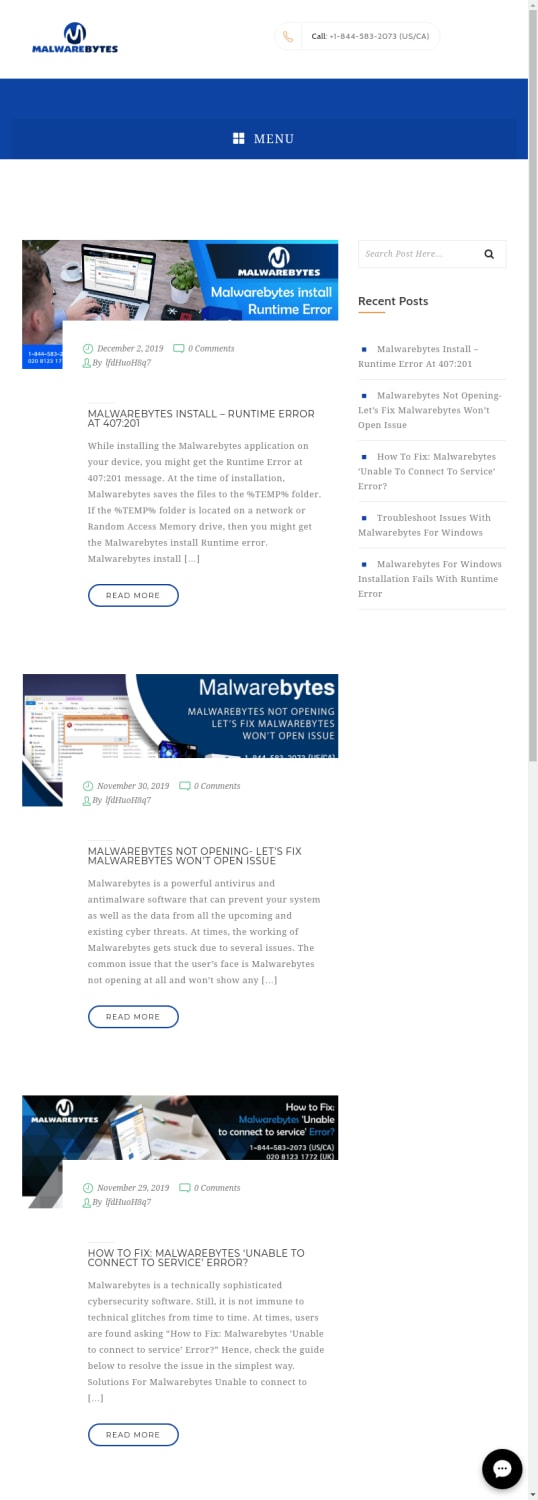Blog - MalwareBytes Support