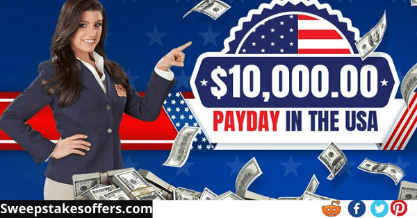 PCH $10000 Payday in USA Sweepstakes - Chance To Win!