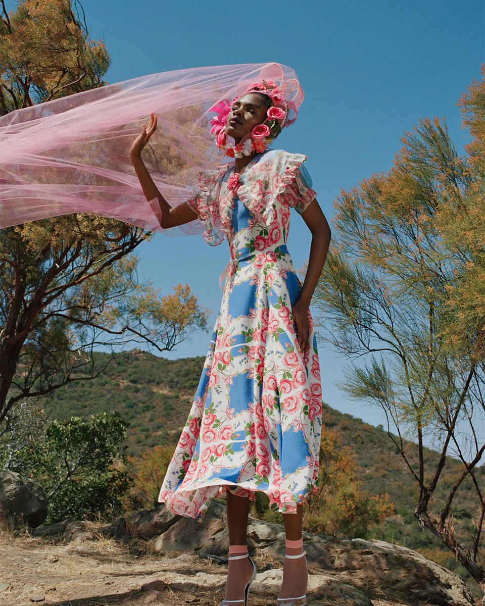 First day of spring feeling 🌸 @OfficialRodarte's spring/summer 2021 photographed by Daria Kobayashi Ritch c/o