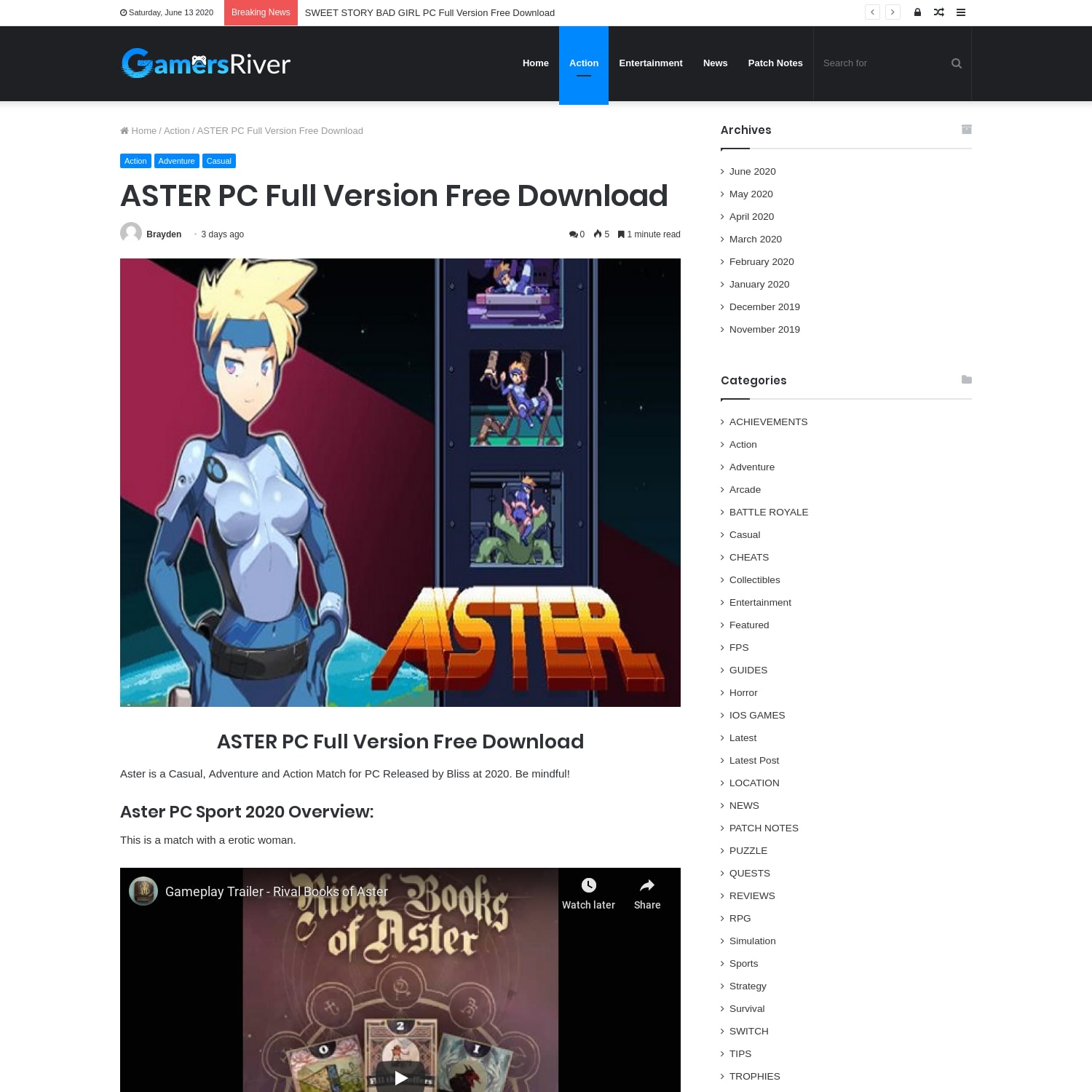 ASTER PC Full Version Free Download