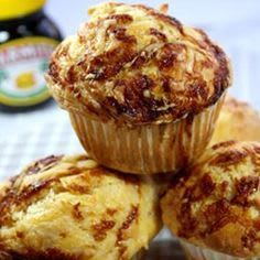Cheesy marmite muffins
