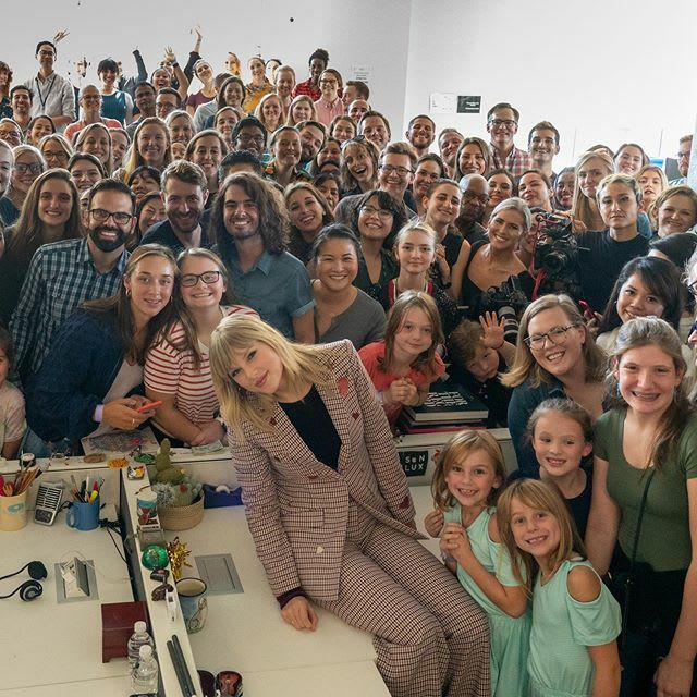 Yesterday at NPR Taylor Swift played a Tiny Desk Concert. It was just her, an acoustic guitar and piano. She talked a lot about how her songs came to be and I can’t wait for you to see it. Coming to NPR Music’s site very soon