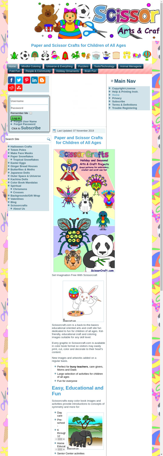 Paper and Scissor Craft Color Book Craft Activities for Children