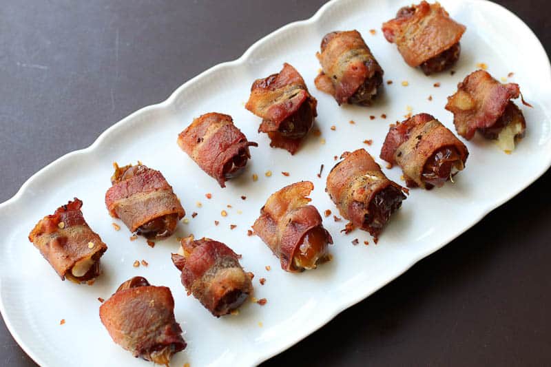 Bacon Wrapped Dates Stuffed with Manchego Cheese Recipe