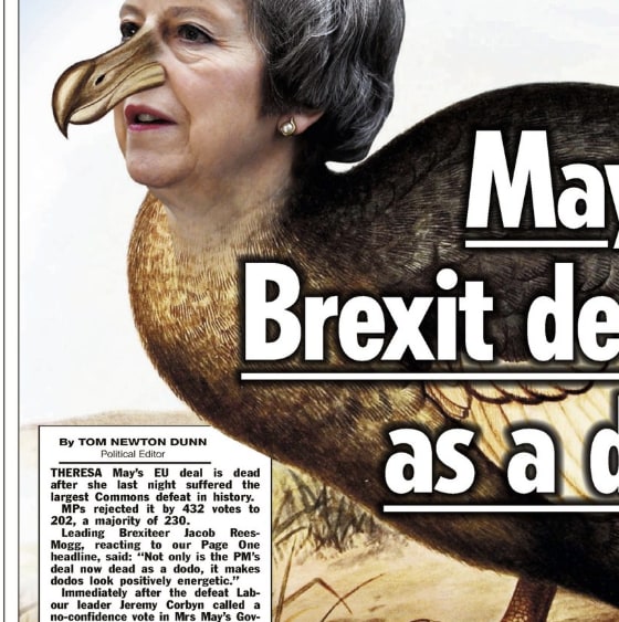 Here Are The Front Pages The Morning After The Truly Epic Brexit Defeat