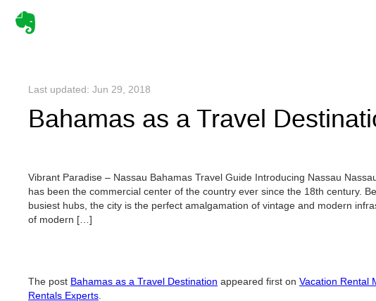 Bahamas as a Travel Destination