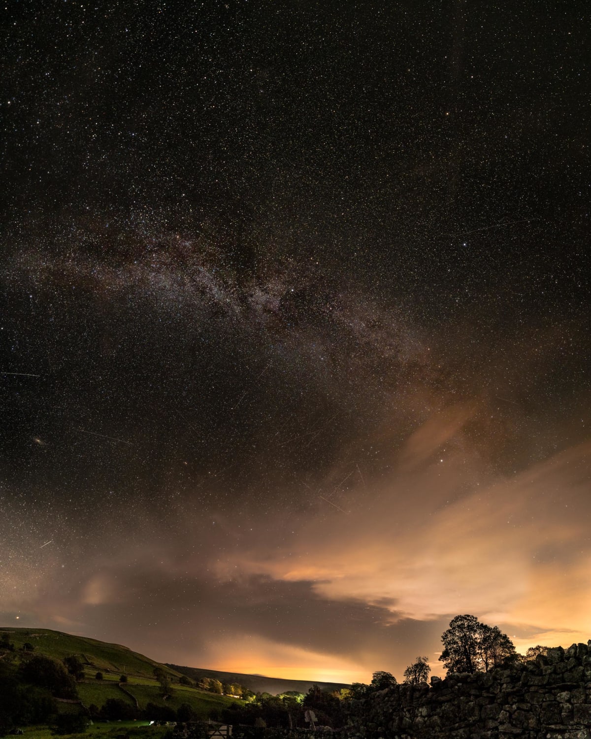 My first successful Milky Way photograph over Malham, Yorkshire