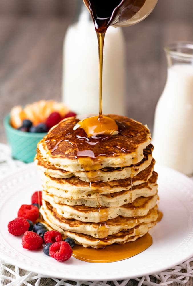 Easy Brown Butter Pancakes - Mama Needs Cake