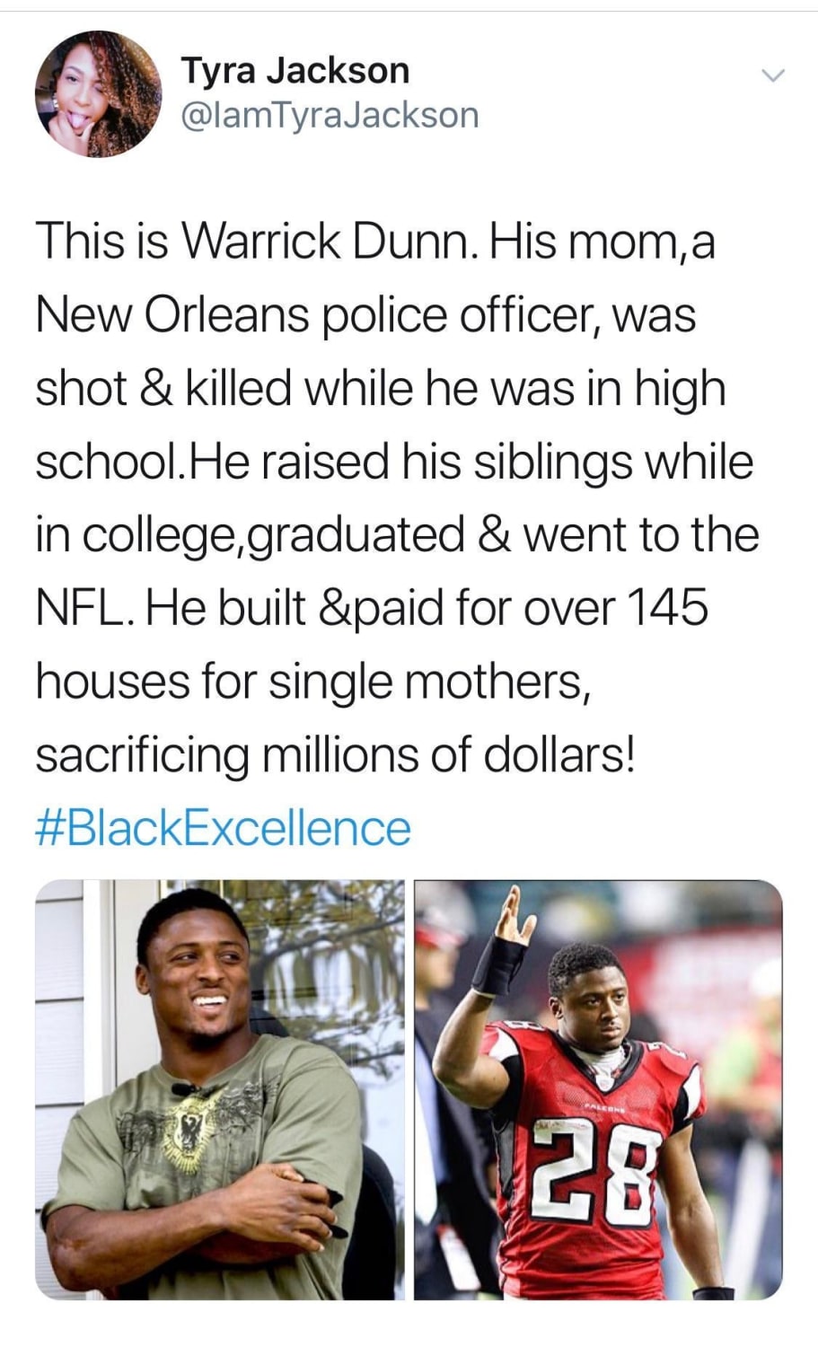 Warrick Dunn, a True Hero: You will never hear this from the media