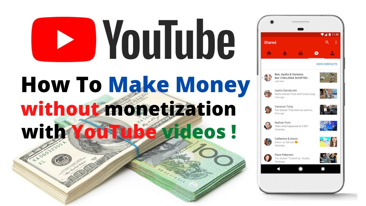 How To Make Money without monetization with YouTube videos ! $3.00 Per Video