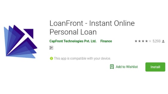 LoanFront - Instant Personal Loan App - Complete Review