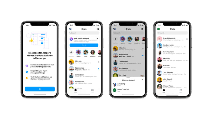 Businesses on Facebook can now respond to customers in Messenger
