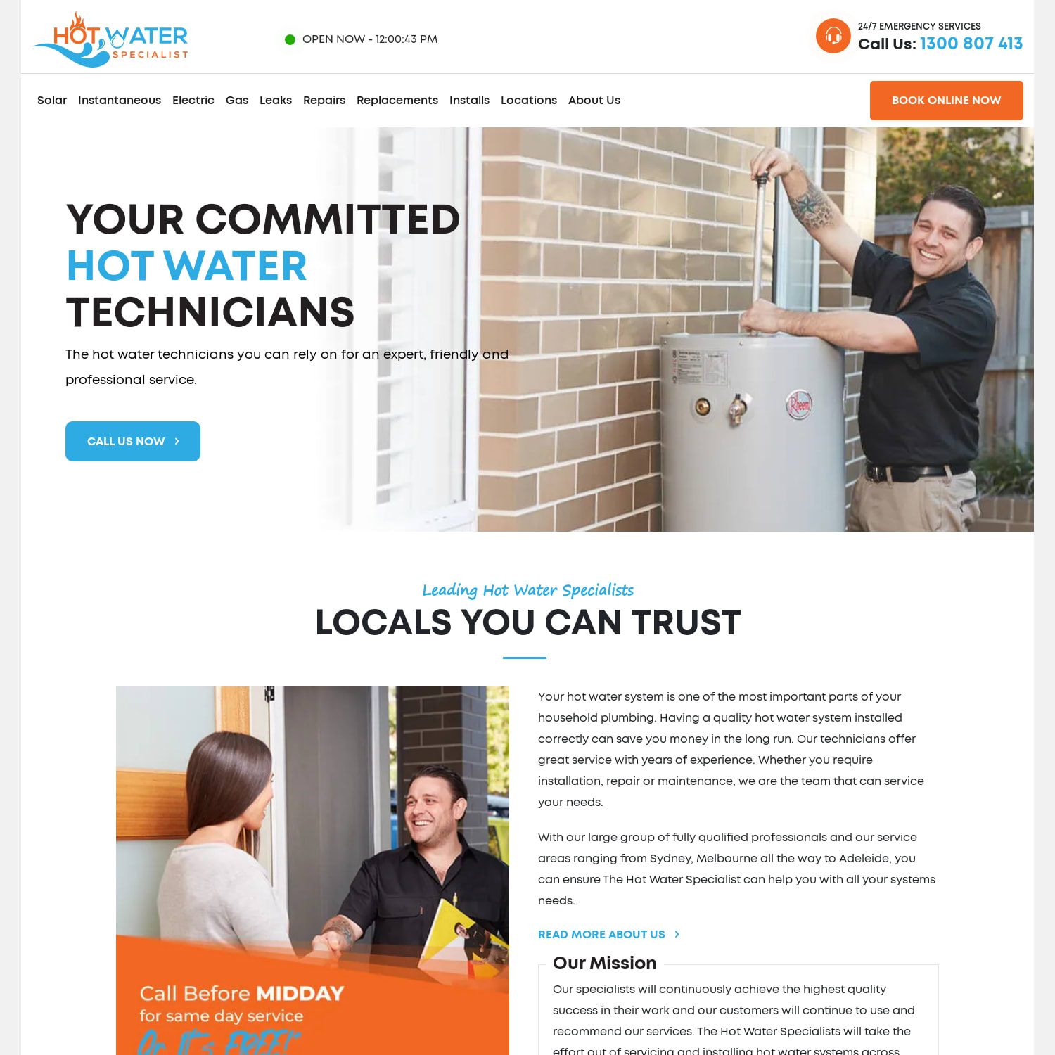 Australian Leading Hot Water Experts - Hot Water Specialist