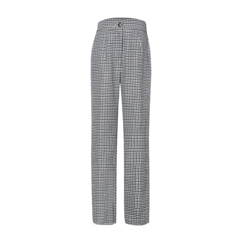 Jacquard houndstooth trouser