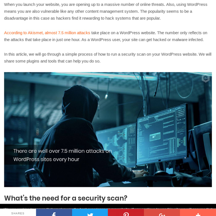 WordPress Security - Scan Your Website for Malware and Vulnerabilities