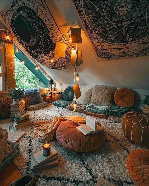 This cozy attic space is perfect for inspiring creativity.