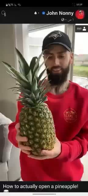 How to open a pineapple. A bit long