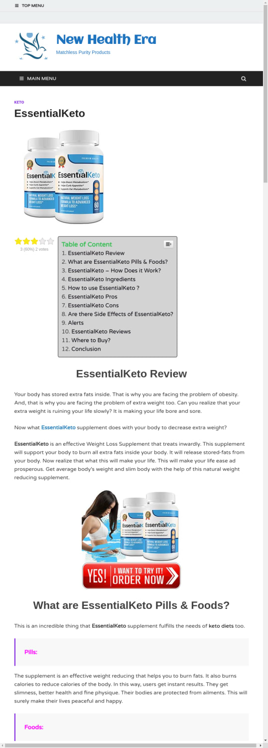 EssentialKeto Reviews (UPDATED) Don't Buy Until You See This