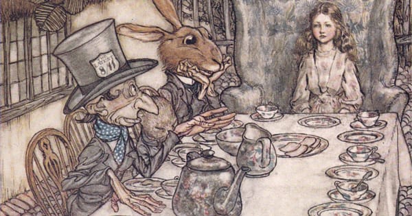 How Arthur Rackham’s 1907 Drawings for Alice in Wonderland Revolutionized the Carroll Classic, the Technology of Book Art, and the Economics of Illustration