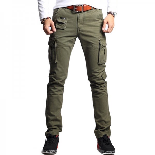 Buy Vomint New Men Fashion Military Cargo Pants Slim Regular Straight Fit Cotton Multi Color Camouflage Green Yellow