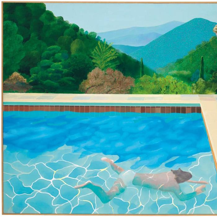A pool painting by David Hockney is set to become the most expensive by a living artist