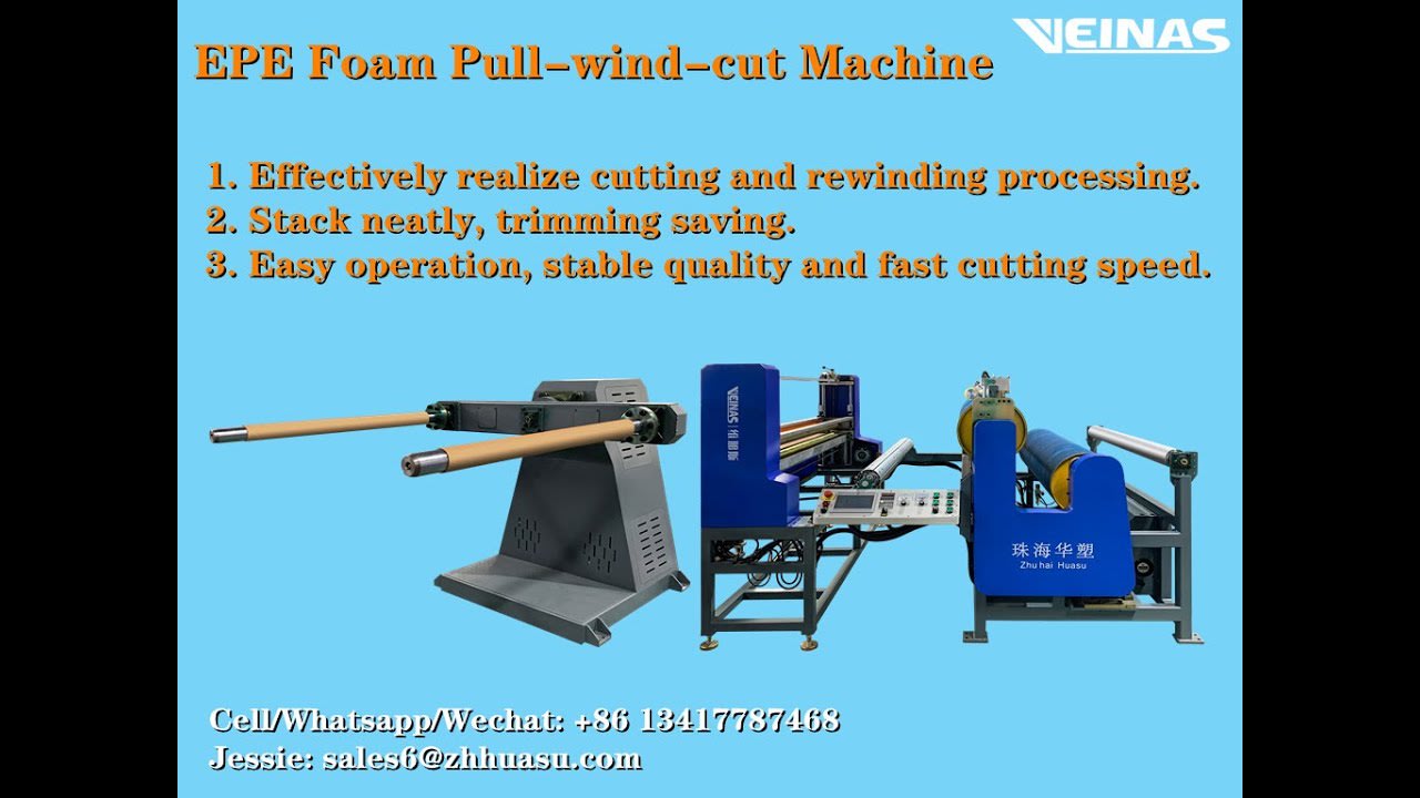 EPE Foam Pull-wind-cut Machine, Winding and Cutting Machine, EPE Pulling and Rolling Cutting Machine