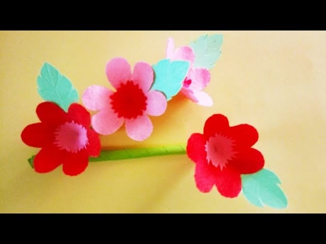 How To Make Tissue Paper Flowers - Handmade Easy Paper Craft - Paper Flower DIY