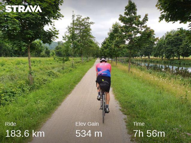 Clocked my longest ride yet on the 5 rivers Tour around Nuremberg, Germany