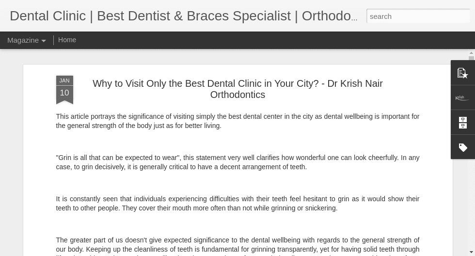 Why to Visit Only the Best Dental Clinic in Your City? - Dr Krish Nair Orthodontics