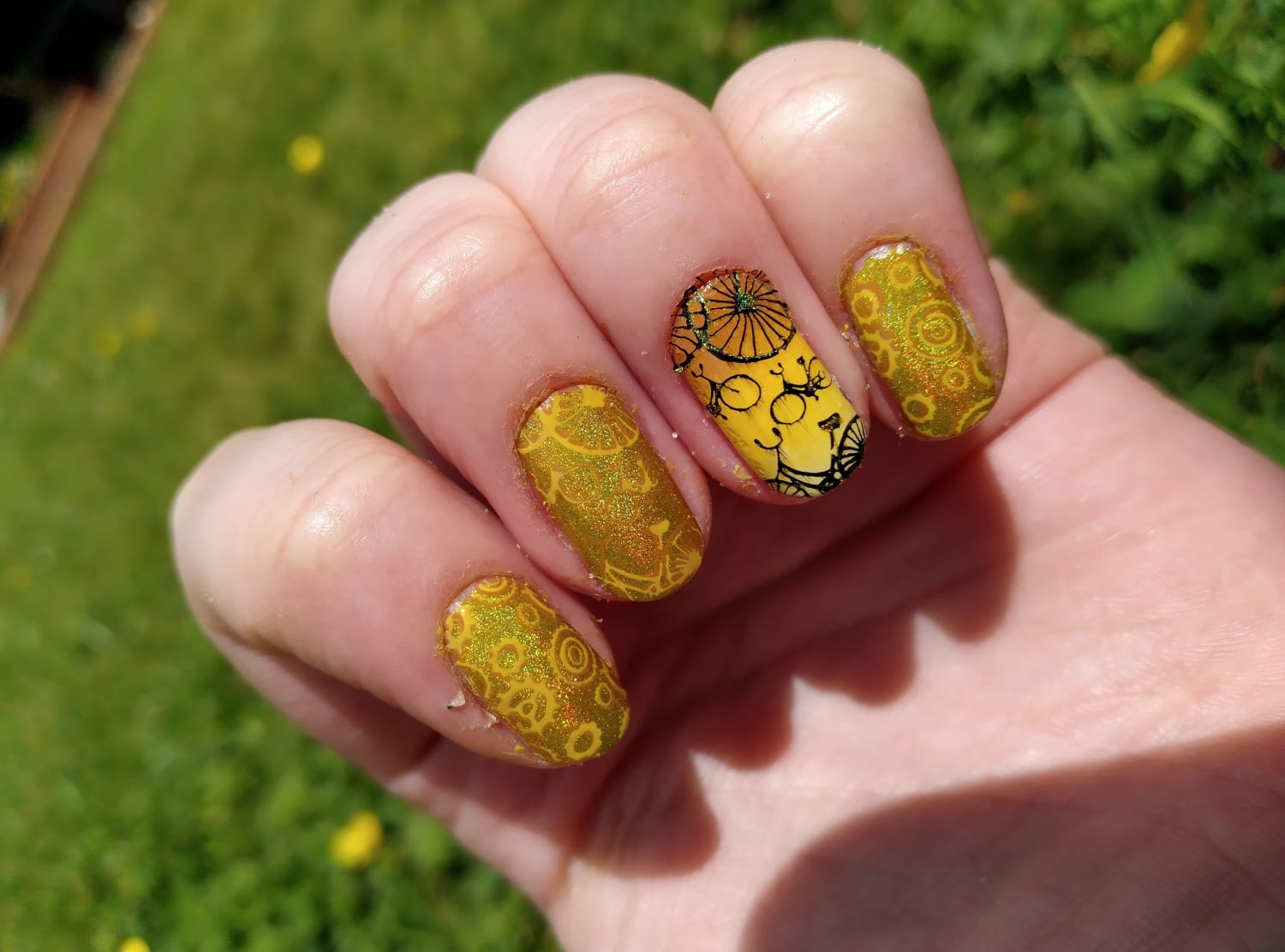 Tour De France nails for this year. Time to use literally all my yellow polishes!