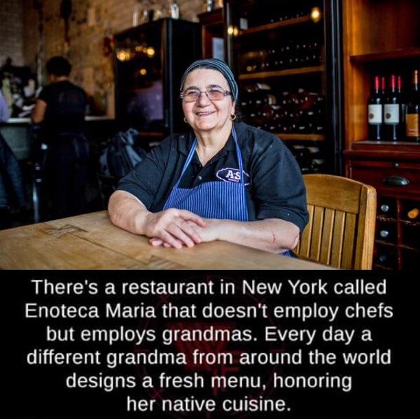 A restaurant that employs grandmas as cooks