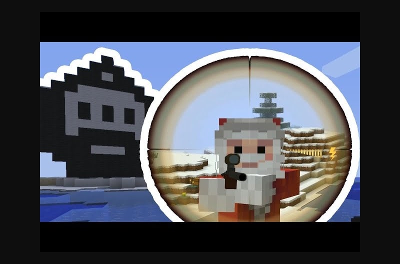 Santa Claus saves Minecraft Christmas