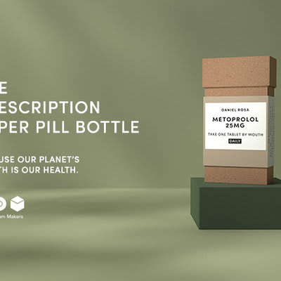Open-Source Design for a Biodegradable Prescription Pill Bottle Made from Paper