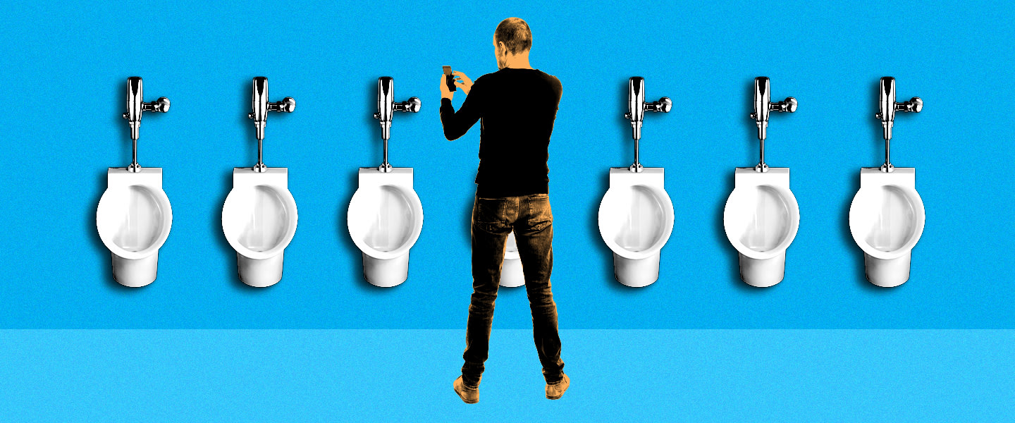 Don't Judge the Guys Who Text at the Urinal