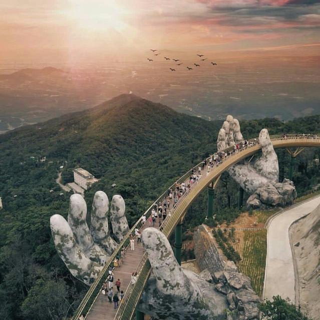 Giant Stone Hands Bridge Da Nang, Vietnam