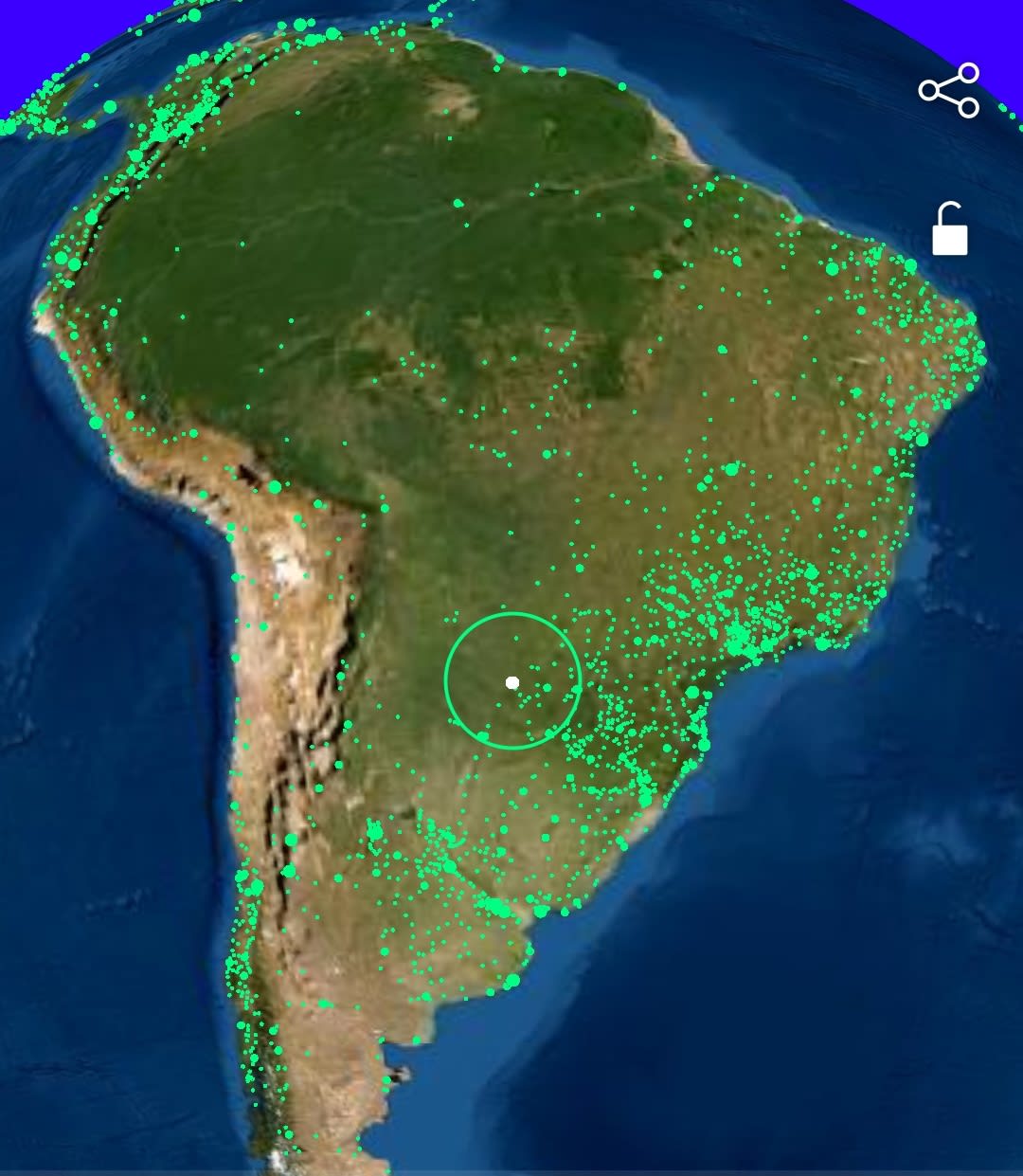 The green dots on this Google Earth map represent radio stations all over the world. Click on any one of the dots and you will immediately hear that station with very good reception. Link 👉 http://radio.garden/