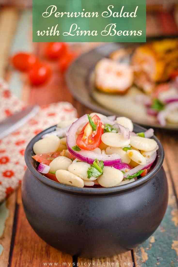 Ensalada de Pallares ~ Lima Beans Salad for Food of the World
